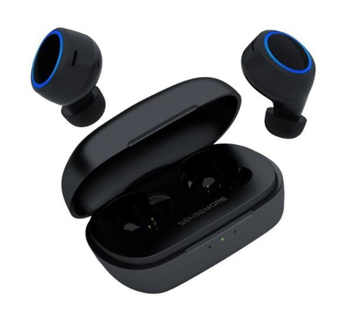 Creative Labs Sensemore Air True Wireless Earbuds, Black