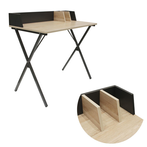 Desk Brico, black/natural