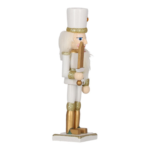 Nutcracker Christmas Decoration Henry 2 18cm, white