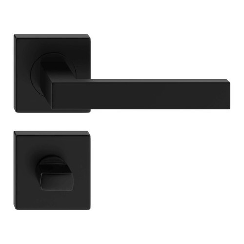 Verso Internal Door Handle Set, WC, black