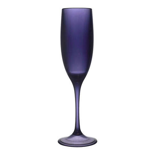 Plastic Champagne Flute 130ml, purple