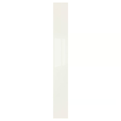 FARDAL Door with hinges, high-gloss white, 25x229 cm