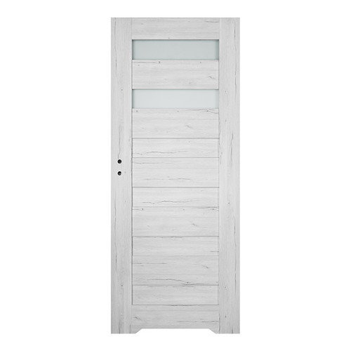 Internal Door, Undercut, Trame 60, right, silver oak