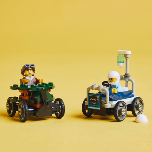 LEGO City Airplane vs. Hospital Bed Race Car Pack 5+
