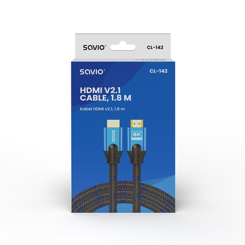 Savio HDMI Cable CL-142 v.2.1 1.8m