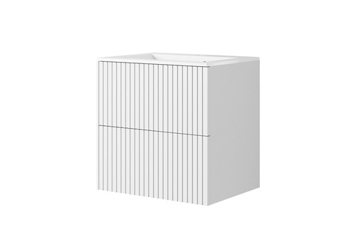 Wall-mounted Wash-basin Cabinet MDF Nicole 60cm, matt white