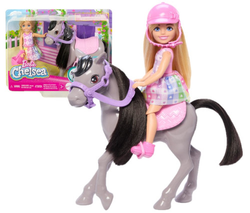 Barbie Chelsea Doll & Horse Toy Set HTK29 3+