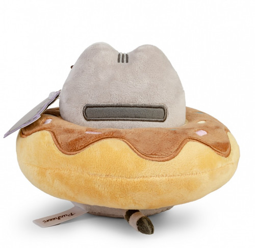 Soft Plush Toy Pusheen in a Chocolate Donut