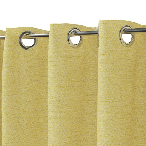 GoodHome Curtain Mondrian 135 x 260 cm, yellow