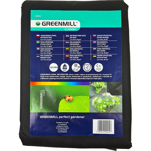 Black Anti-Weed Non-Woven Geotextile 1.6 x 10 m