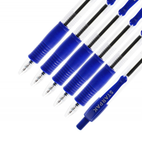 Starpak Ball Pen with Grip, blue, 36pcs