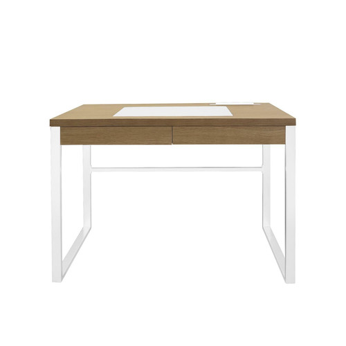 Desk Dolem Industrial, oak/white