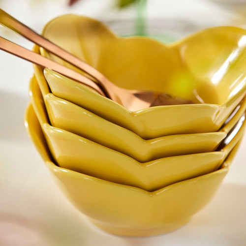 TJÄRLEK Bowl, yellow, 15 cm