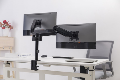 Gembird Adjustable Desk 2-display Mounting Arm for Monitors 17-32" 9kg