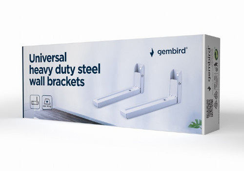 Gembird Universal Wall Brackets 30kg, white