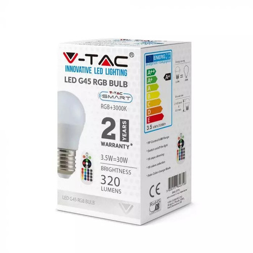 V-TAC Bulb LED Smart E27 3,5W G45 RGB 4000K
