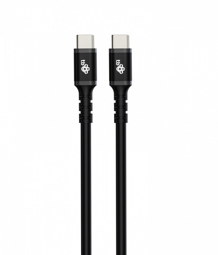 TB USB Cable USB C - USB C 3 m, black, silicon