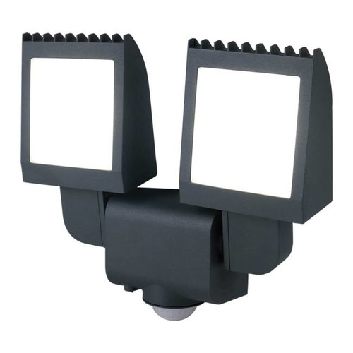 GoodHome Floodlight Parksville, motion sensor, 30 W IP44, graphite