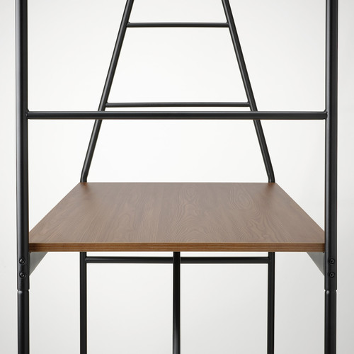 HÅVERUD / DALFRED Table and 2 stools, black/black, 105 cm