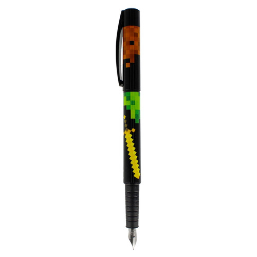 Starpak Set Fountain Pen, Ink Remover & 2 Ink Cartridges Pixel Game