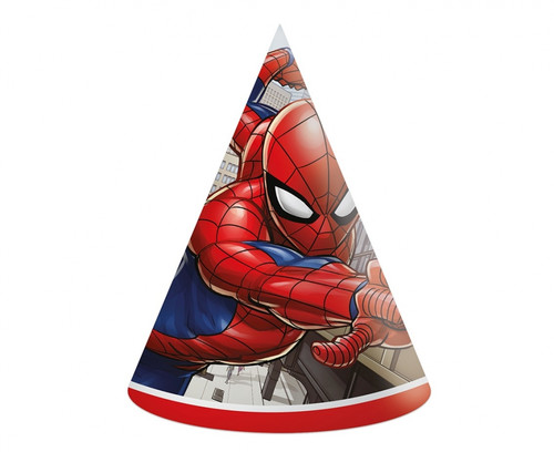 Party Paper Hats Spider-Man 6pcs