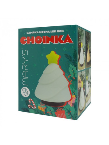 MARY'S LED Christmas Tree Night Light with RGB, White