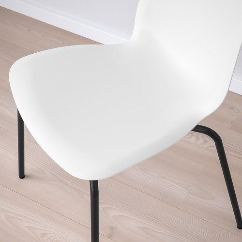 LIDÅS Chair, white/Sefast black