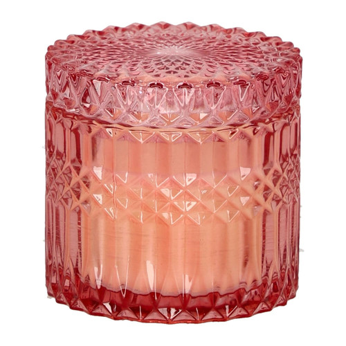 Candle in Glass 10.5cm, pink