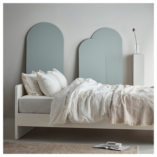 ASKVOLL Bed frame, white, Leirsund, 140x200 cm
