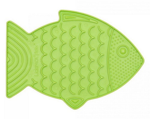 LickiMat Classic for Cats Felix Fish, soft, green