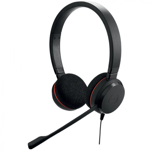 Jabra Evolve 20 SE UC Stereo Headset, USB-A & USB-C, Black