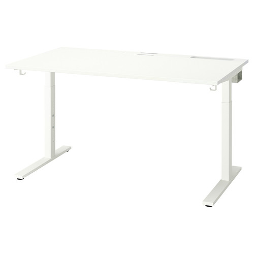 MITTZON Desk, white, 140x80 cm