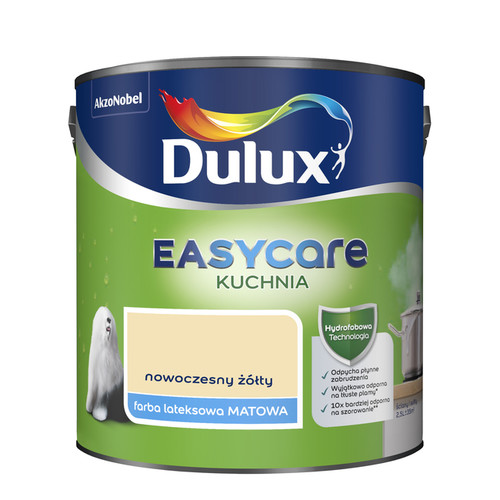 Dulux EasyCare Kitchen Hydrophobic Paint 2.5l modern yellow