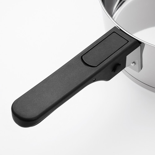 SLÄTROCKA Cookware kit with detachable handle, stainless steel