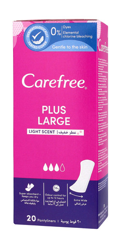 Carefree Plus Large Panty Liners 20pcs