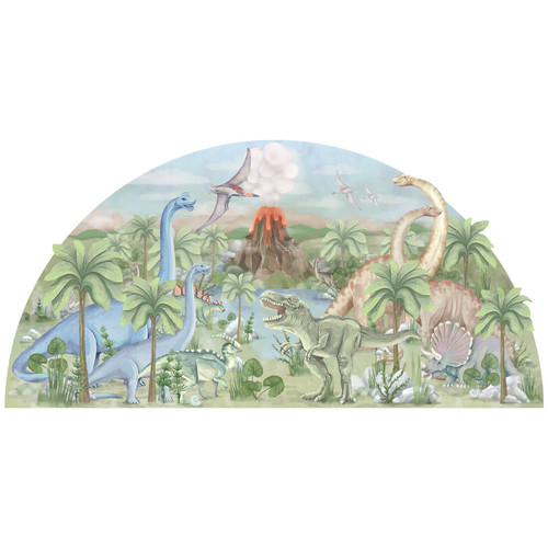 Wall Sticker 160x80cm - World of dinosaurs