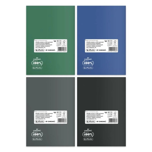 Notebook A5 60 Pages Lined PP Ocean 5pcs, assorted colours