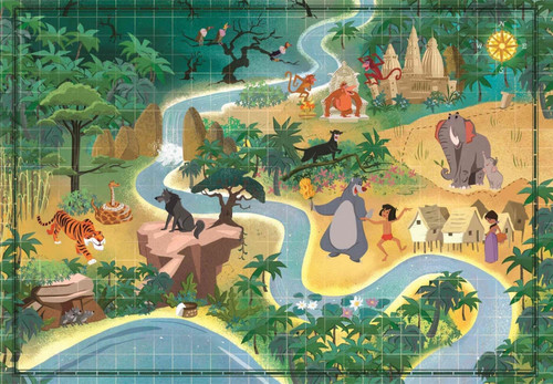 Clementoni Jigsaw Puzzle Story Maps The Jungle Book 1000pcs 10+
