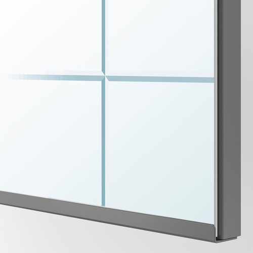 KAMMARTORP Mirror door, grey, 50x195 cm
