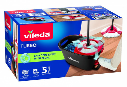 Vileda Easy Wring & Clean TURBO Mop & Bucket Set