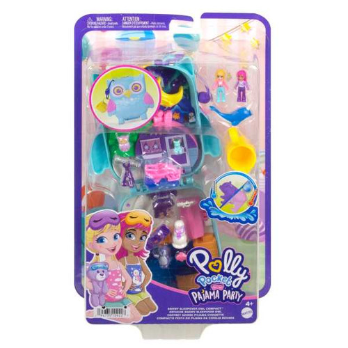 Polly Pocket Pajama Party Snowy Sleepover Owl HKV37 4+