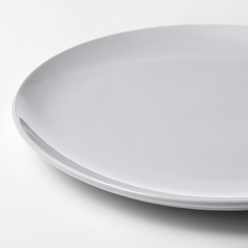 GODMIDDAG Plate, white, 26 cm