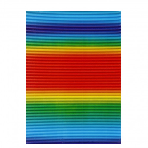 Corrugated Paper B4 10pcs, rainbow