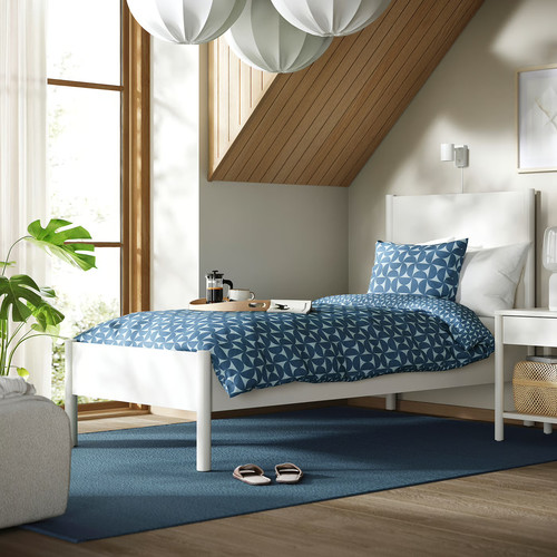 TONSTAD Bed frame, off-white, 90x200 cm