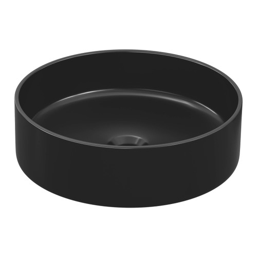 GoodHome Countertop Wash-basin Samal, ceramic, 40 cm, black