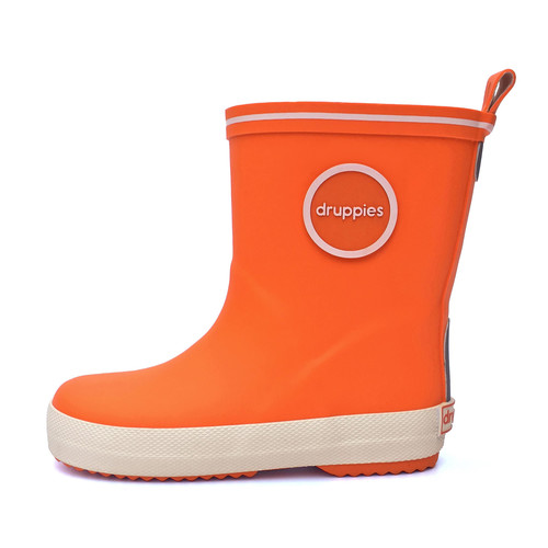 Druppies Rainboots Wellies for Kids Fashion Boot Size 23, orange