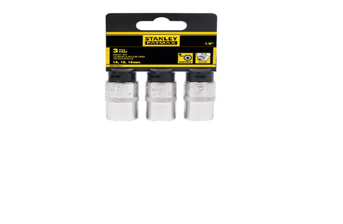 Stanley FATMAX Socket Set 1/2" 17, 18, 19mm, 3pcs