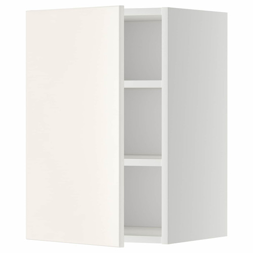 METOD Wall cabinet with shelves, white/Veddinge white, 40x60 cm