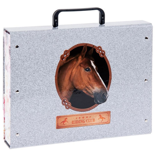 Document Carry Case Organiser File Storage A4, Horses