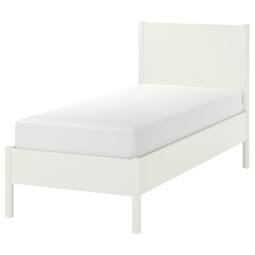 TONSTAD Bed frame, off-white, 90x200 cm
